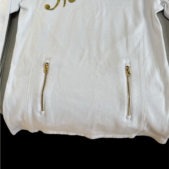 Mercedes Benz sweatshirt ladies women’s size M Gold hardware pockets authentic - Picture 5 of 12